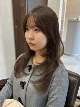 セライロ 千葉(celilo) ミルクブラウン ロングレイヤー 【momoka】