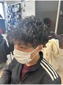 アンブレラカラー前髪クールショートイメチェン