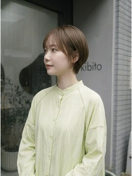 キビト(kibito) 若松河田曙橋オリーブベージュコンパクトショート20代30代40代