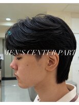 ニコ トウキョウ ヨコハマ(nico)&nbsp;刈り上げセンターパートテーパーフェードカットニュアンスパーマ