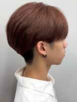 セプト 博多(SEPT.) 刈り上げ ピンクベージュ ダブルカラー マッシュ ブリーチ 20代