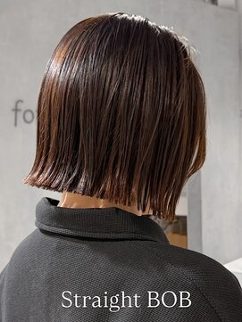 フォト 新宿(foto) 新宿ボブ切りっぱなしボブ20代小顔▲