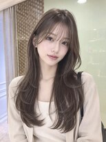 オアシスアヴェダ ザ・ペニンシュラ東京(OASIS AVEDA)&nbsp;艶髪ロングレイヤー・オリーブグレージュ20代30代