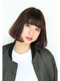 毛先ワンカールの王道ボブ