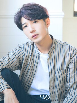 ディッセンバー 渋谷(December) 【December】men'sセンターパート コンマヘア