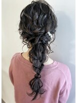 エル セルカ 高田馬場(el CERCA)&nbsp;透明感大人可愛いルーズ編み下ろしアレンジ【el CERCA高田馬場】