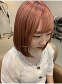 ブリーチオンカラー ピンク系