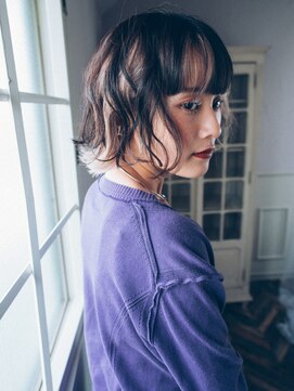 ヘアアンドリラクゼーション シャッセ(Hair&Relaxation SASE) 個性派インナーカラー大人ショートボブ