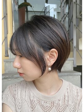 ロンド ストラーダ 心斎橋(Lond strada) 【津賀　涼】ショートグレージュカラーボブウルフココアベージュ