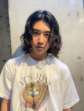 ウェイビーエフティフィフス 横浜西口(WAVEY ft.fifth) 無造作パーマ波巻きパーマ波巻きスパイラルパーマツーブロック