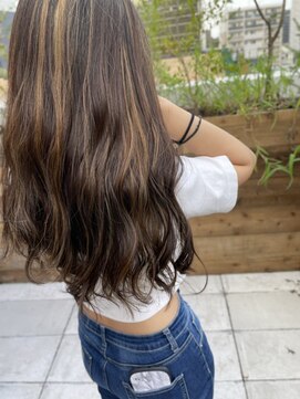 ナンバー ブラオ 名古屋栄(N° blao) ヨシンモリ おかわりハイライト ナチュラルブラウン