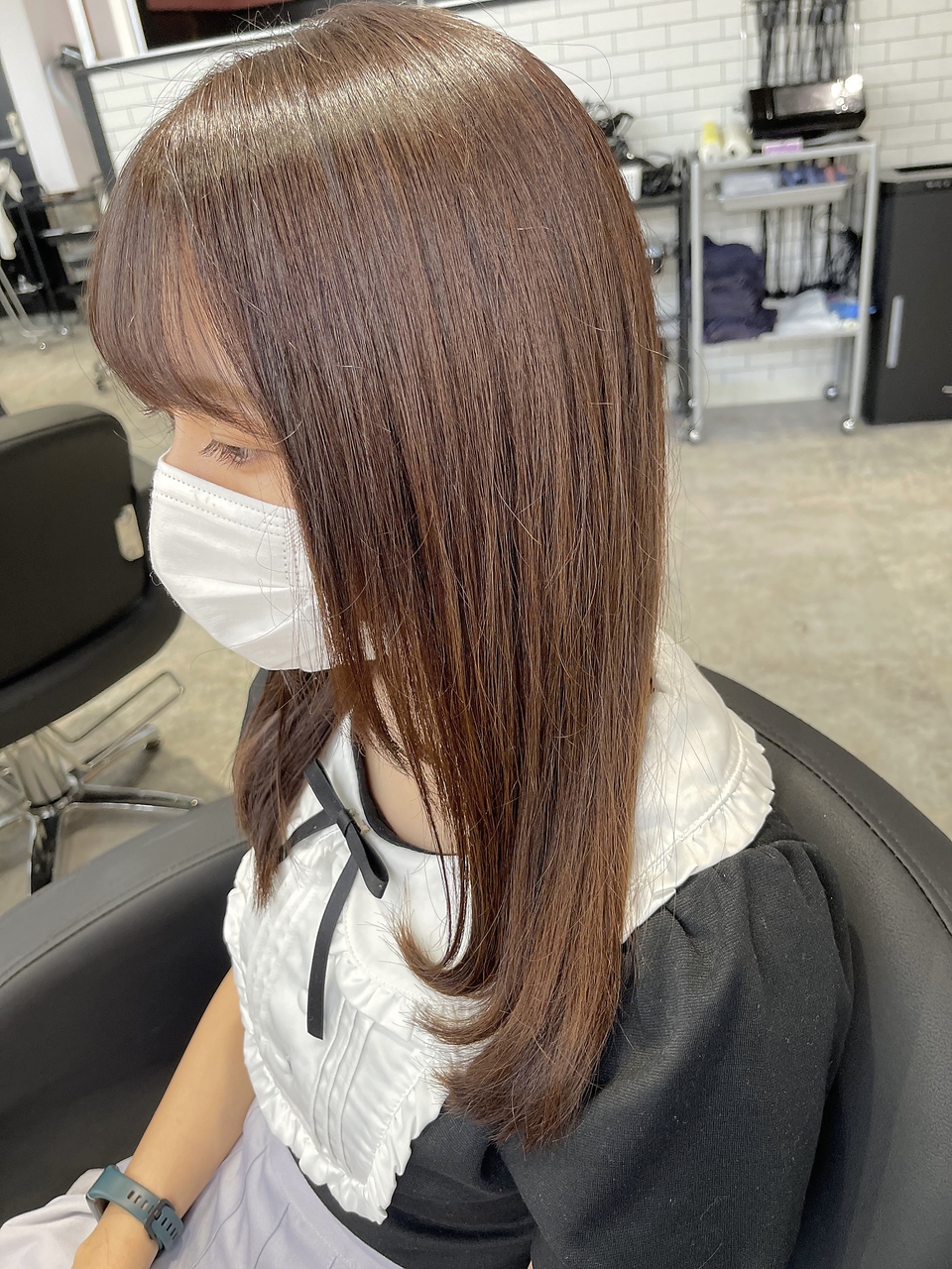 リーオオサカ(Lee Osaka)&nbsp;【Lee大阪店】顔まわりレイヤー×ブラウン/新出奈津樹