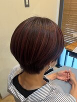 アルター(aL ter)&nbsp;ハイライトカラー［黒髪/グレーベージュ/前髪パーマ］