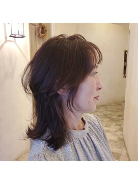 オネスト 八柱店(onest) 黒髪/グレーベージュ/レイヤーロング/前髪パーマ