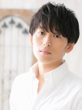 トニーアンドガイメン ホテル京阪仙台店(TONI&GUY MEN) 前髪パーマでナチュラルなモテ髪ウェットマッシュh仙台