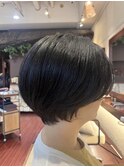 丸みショートボブ