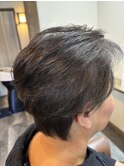 アップバングショートスタイル