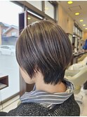ショートバレイヤージュ 仙台 岩切 20代 30代 40代 シルバー