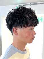 マカロニコースト(macaroni coast)&nbsp;メンズパーママッシュショート刈り上げツーブロックショート