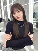 韓国前髪　くびれヘア　イメチェン 美髪夏のヘアアレンジ