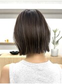 白髪ぼかしハイライト＊ヘイリーボブ＊ボブ＊ショート＊髪質改善