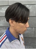 メンズマッシュセンターパートスパイラルパーマニュアンスパーマ