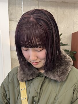 ノード(NODE) 栄黒髪垢抜け切りっぱなしシルエットボブヘア