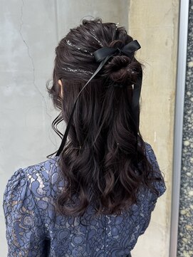 ラプトヘア(Rapt．HAIR) フワフワお呼ばれハーフアップ◎