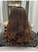 【コテ巻き風パーマ】レイヤーカット・デジタルパーマ