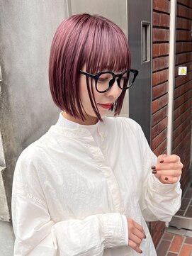 ジェム(GEM) アプリコットオレンジ/ピンクカラー/フェザーショート★27