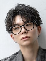 オーシャントーキョー 渋谷神南(OCEAN TOKYO) メンズカット無造作黒髪シャドウパーマ刈り上げビジネス流行