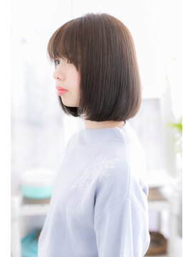 ヘアアンドビューティー ミック(Hair & Beauty miq) シースルーバング×ワンカール♪小顔ガーリーボブb