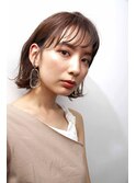 外ハネ!切りっぱなし!ボブ