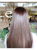 美髪ヘア艶感ブラウン