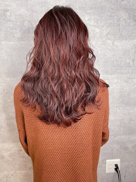 アンダーバーホワイト 天王寺阿倍野店(_WHITE) ラベンダーピンク_ほつれウェーブ_大人ロング_ベリピ