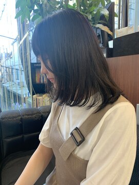 クオリス 上板橋店(QUALIS) 小顔ワンカールボブ☆ナチュラル艶感ストレートボブ/肩ライン