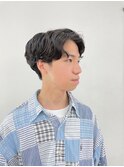 韓国風コンマヘア×メンズパーマ