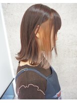 ヘアテリア リュウ 大塚(hair teria ryu) サイドインナーピンクベージュカラー