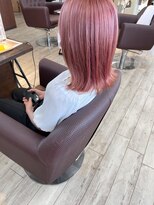 ヘアー アトリエ アンジー(Hair Atelier Angee)&nbsp;ペールピンクのハイトーンカラー