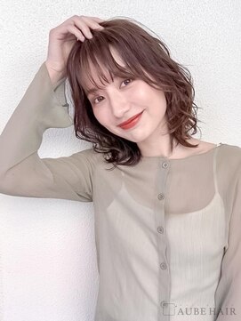 オーブ ヘアー カレン 長崎時津店(AUBE HAIR calen) 20代・30代_垢ぬけミディアムパーマ