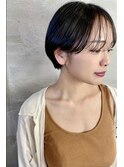 wide bang short/アッシュブラック