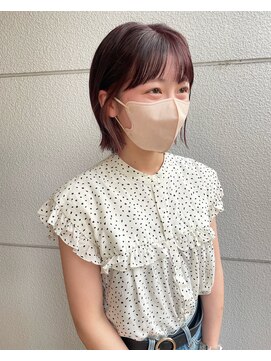 ヘアーアイストゥーレ(HAIR ICI TRE) 20代30代40代イヤリングカラー耳掛け切りっぱなし担当渡辺聖