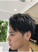 前髪上げ束感ミディアム