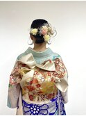 【BelleCoupes】成人式 振袖 着付けヘアセット 着物ヘア