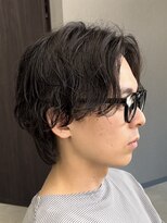 フイ 代々木(Hui)&nbsp;メンズ/アップバング/ツーブロックマッシュ/束間ショート/波巻き