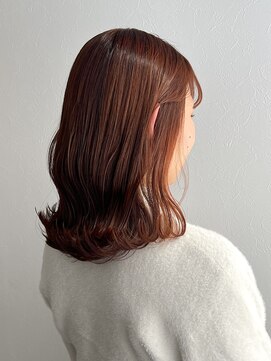 ランプヘアーデザイン(LAMP HAIR DESIGN) 【堀田 奈穂】インナーカラー/オレンジカラー/外ハネミディアム