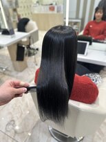 ケンジ 平塚 アネッタ(KENJE annetta) 艶髪ストレート　髪質改善カラー　髪質改善トリートメント