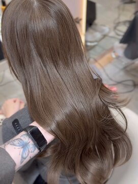 グロー 大宮(GLROW) ブリーチなしダブルカラー大宮くすみベージュマロンベージュ