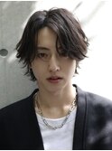 韓国風ナチュラルセンターパートニュアンスパーマ
