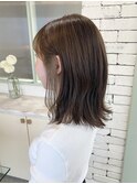 シナモンベージュのインナーカラー◎